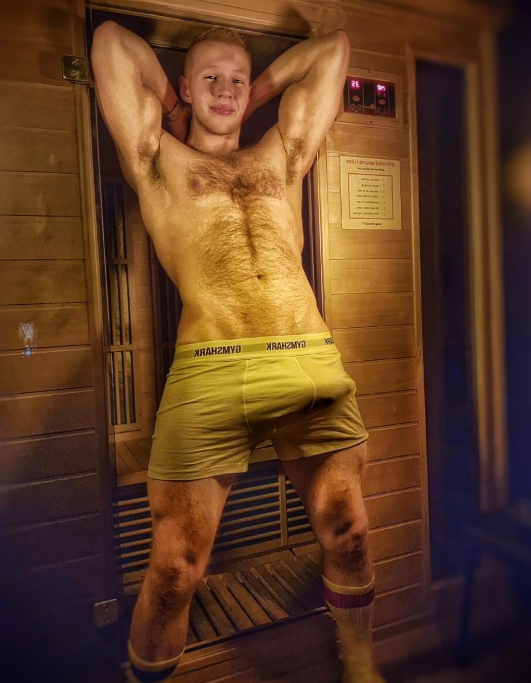 Let me know if youd follow me into the sauna
