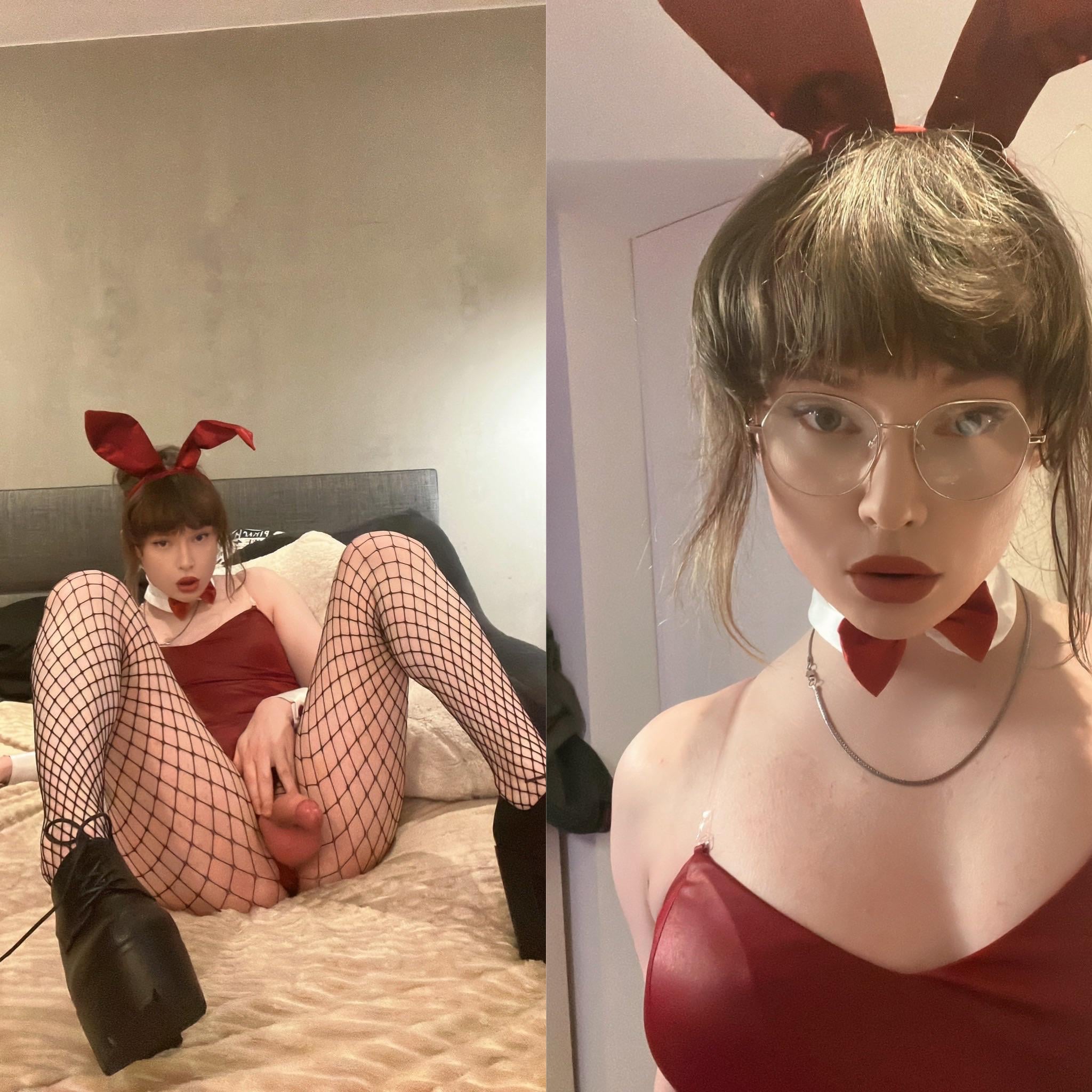 Would you want a Bunny girl with a cock yes